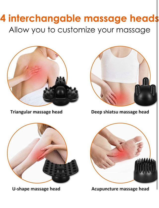 New - Snailax Cordless Handheld Back Massager in Health & Special Needs in Oakville / Halton Region - Image 3