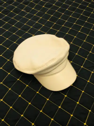 Unisex real  Leather Baker Boy Cap, View more
