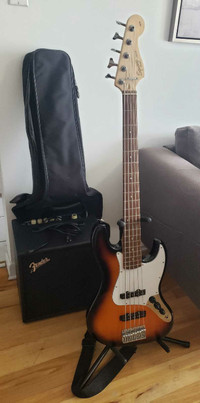 Squier by Fender Jazz Bass 5 strings with LT25