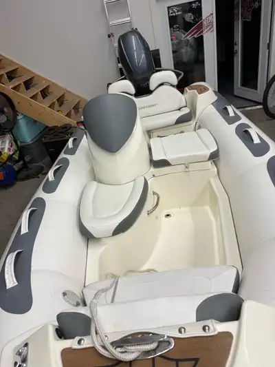 This boat has 41 hrs, always stored in heated garage. Trailer and boat in excellent condition.