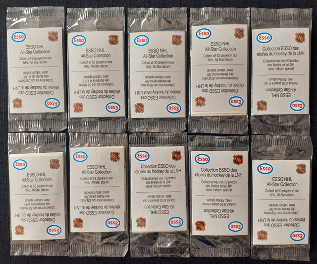 Lot de 10 paquets scellés de cartes de hockey Esso 1988-89 NHL dans Art et objets de collection  à Laval/Rive Nord
