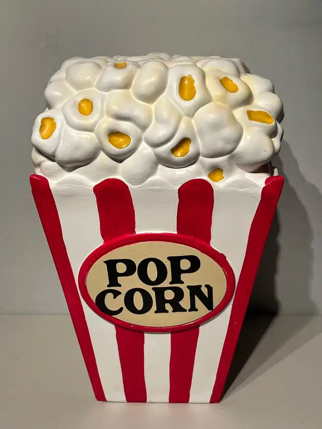 Giant Size Movie Theatre Popcorn  Ceramic Stool Table Display  in Arts & Collectibles in Ottawa - Image 2