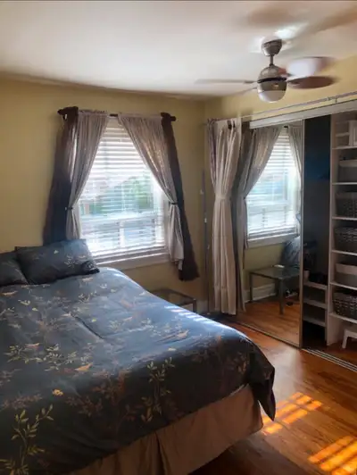 Master bedroom furnished/wall sized closet