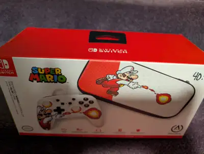 Nintendo Switch - PowerA Enhanced Wired Controller + Slim Case, View more