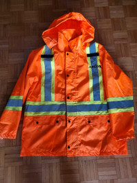High visibility construction jacket & hoodie