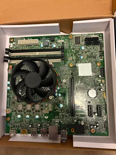 Intel Core I7-7700 chip, with  Motherboard fan & power supply, View more