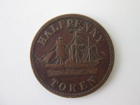 Halfpenny token Fisheries and Agriculture Canada
