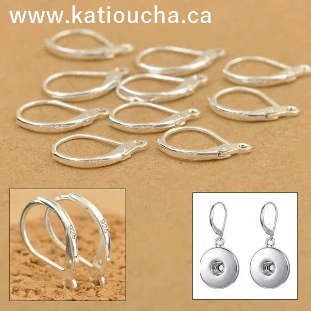 925 Sterling Silver Earring Hook,Earring Hoop,925 logo... in Jewellery & Watches in Ottawa - Image 3