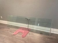 Shower glass panels and door