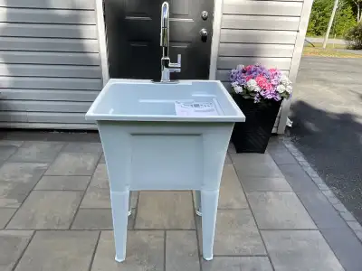 Utility Sink with Pull Down Faucet, View more