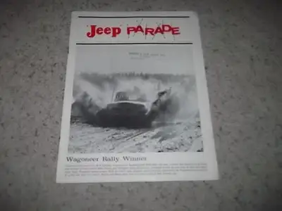 For Sale: 1967 Jeep Parade Publication No.3 regarding the Jeep Wagoneer.. This item is 8 pages and h...