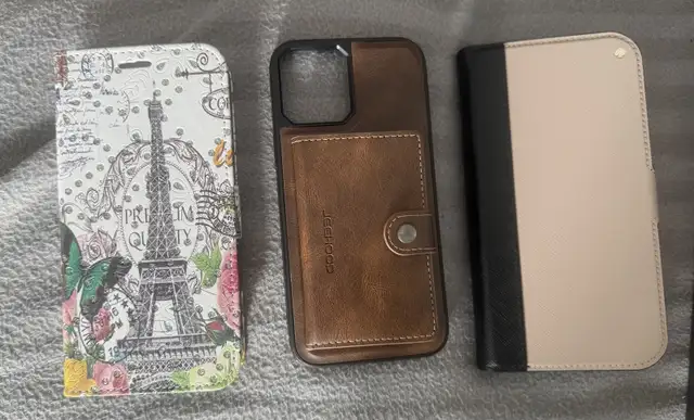 Pack of 3 iPhone 12 Pro Max Wallet Phone Cases