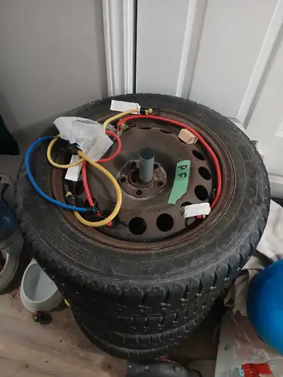 Selling winter tires and rims, rime size is 5×100 and tire size is 205/55r16 came off my Subaru impr...