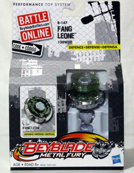 NEW HASBRO BEYBLADE METAL FURY FANG LEONE B-147 130W2D - SEALED for sale  
