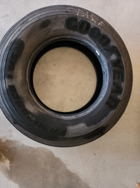 Used semitruck tire