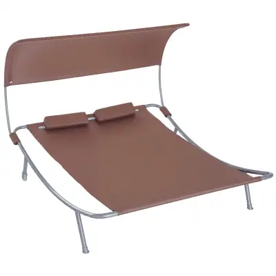 Outsunny 79" Outdoor Lounge Chair with Canopy, View more