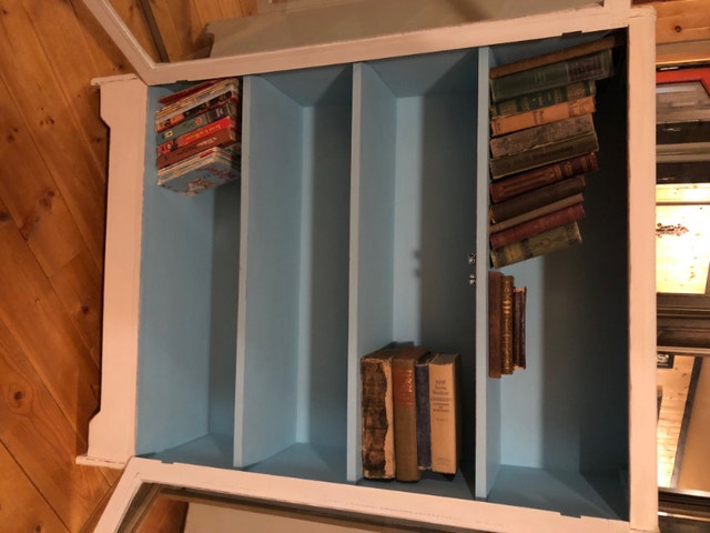 Restored&Refinished Antique Bookcase/China Cab, Distressed &MORE