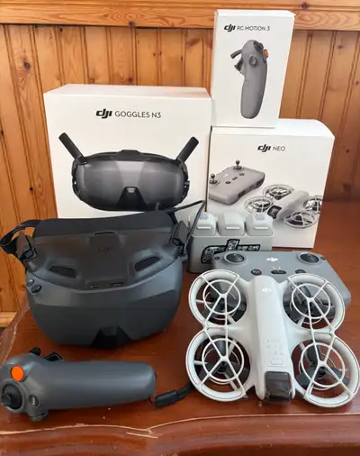 DJI Neo Fly more Combo , Rc Motion 3 & Goggles N3, View more