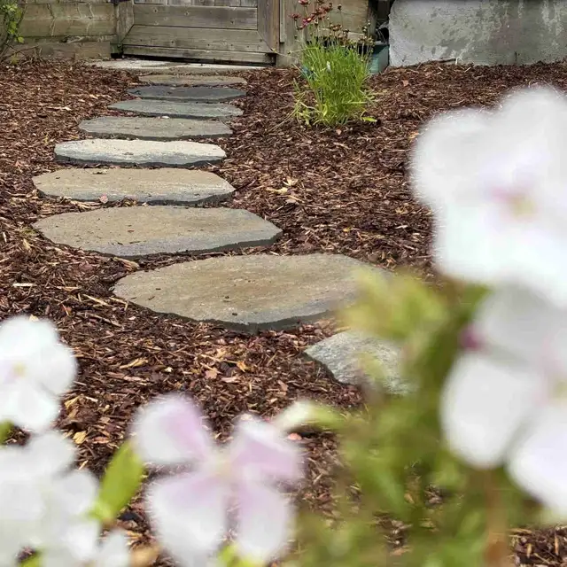 Mulch • Garden Beds • Stone Walkways