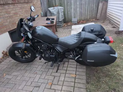 I am selling my 2019 Honda Rebel 500 with low kilometres and several upgrades! This stylish cruiser...