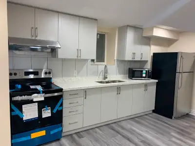 Available Immediately Brand new never lived in bright and spacious 2-bedroom 750 sq. Ft Basement apa...