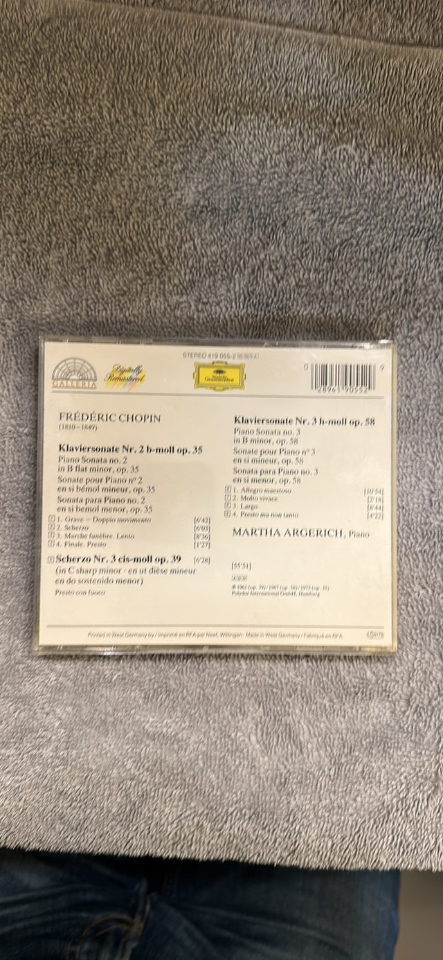 CD Chopin Piano Concertos 2, 3 in CDs, DVDs & Blu-ray in Ottawa - Image 2