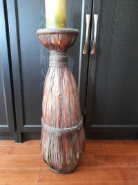 Decorative African theme drum  candle holder