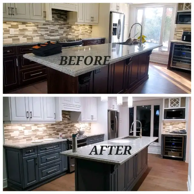 Kitchen cabinet refinishing painting 62863251413633122