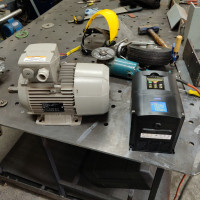 Brand new electric motor and VFD, buy one or buy both.
