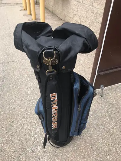 DYNATOUR GOLF BAG +  MANY OLD WOOD HEAD CLUBS PING, View more