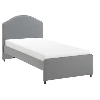 Sommet de lit simple HAUGA gris clair IKEA, View more