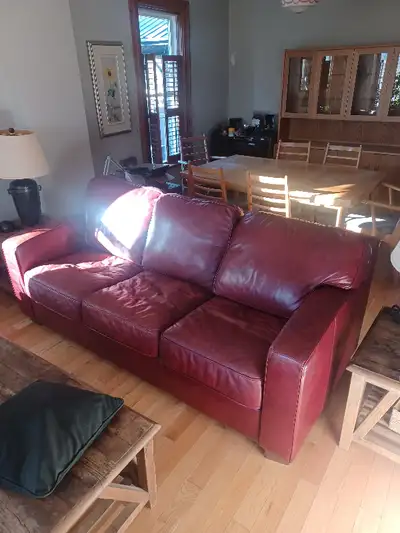 Red Leather Couch, View more