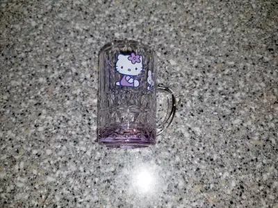 Vintage Hello Kitty Glass Mug - Sanrio 2001 - Made in Japan, View more