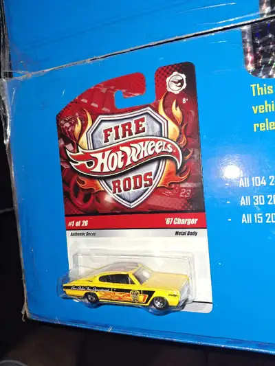 - 1967 Dodge Charger - Ann Arbor Michigan Fire Department - Hot Wheels Fire Rods 2009 - 1/64 scale d...