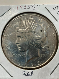 1923 U.S. silver dollar coins (REDUCED)