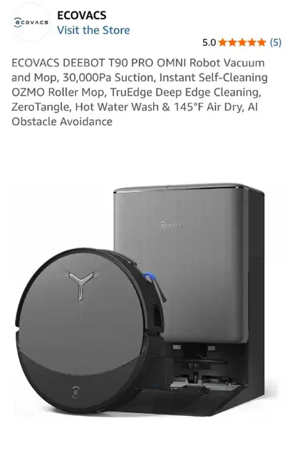Ecovacs DEEBOT T90 pro, New in Box!!!, View more