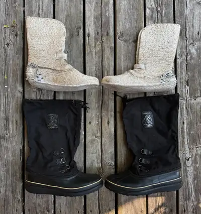 Vintage Sorel Snowlion Kaufman Boots Size 13 US Men's w/ Insert, View more