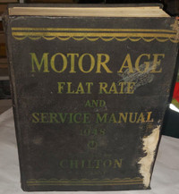 1948 Motor Age Auto Flat Rate CHILTON Manual