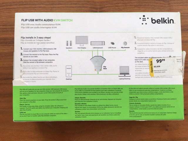 Belkin KVM switch in Cables & Connectors in Mississauga / Peel Region - Image 2