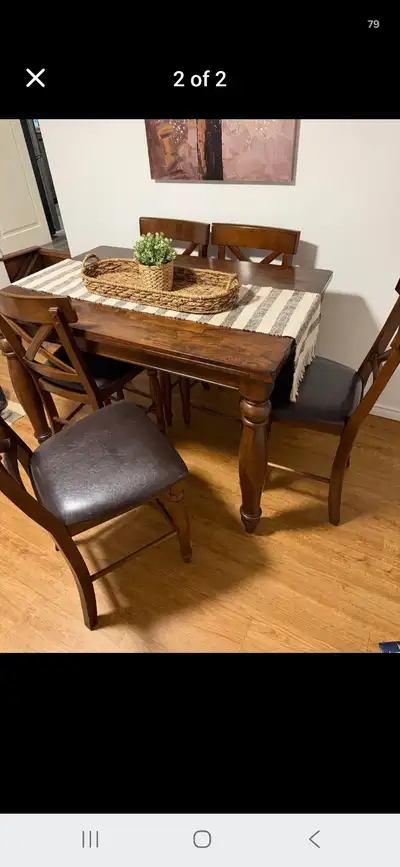 Dinning set High and 5 chairs for sale great condition, View more