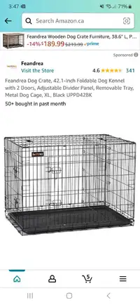Large Dog Crate 42x30x28