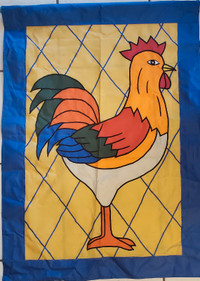 Rooster Banner Flag