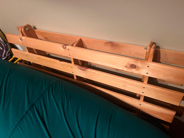 Pine Futon with mattress in Couches & Futons in Owen Sound - Image 2