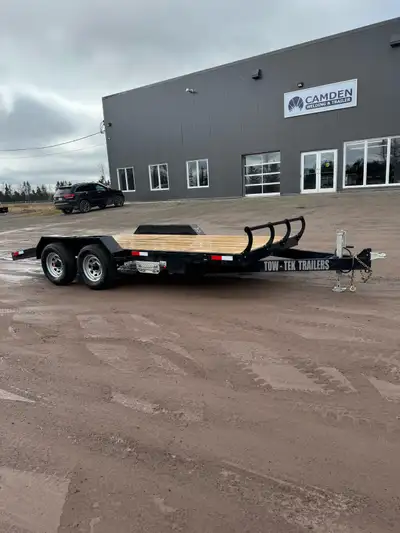 In stock! New 2025 Tow Tek 7x16 Deck-between Equipment Hauler -14’ deck + 2’ beavertail -2x 5200lb a...