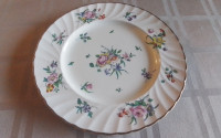 PORCELAIN DINNER PLATES (10) SIGNED CLARICE CIFF