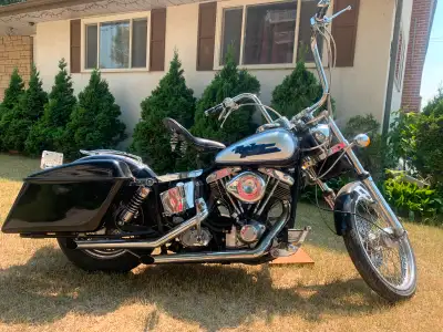 1978 super glide rebuild title. Runs great. Rides great