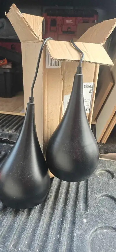 Black Teardrop Lamp, View more