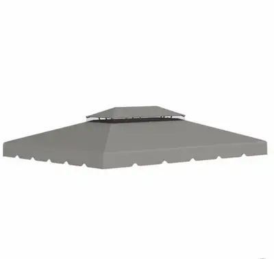 Outsunny 12.8-ft x 9.5-ft Grey Gazebo Replacement Canopy Top, View more