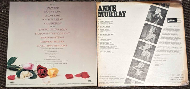 2 vintage vinyl records Anne Murry  in Arts & Collectibles in Moncton - Image 2