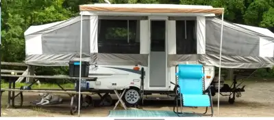 RV pop up tent CAMPER TRAILER TOW with CAR or SUV Save big money on fuel expenses by pulling this li...